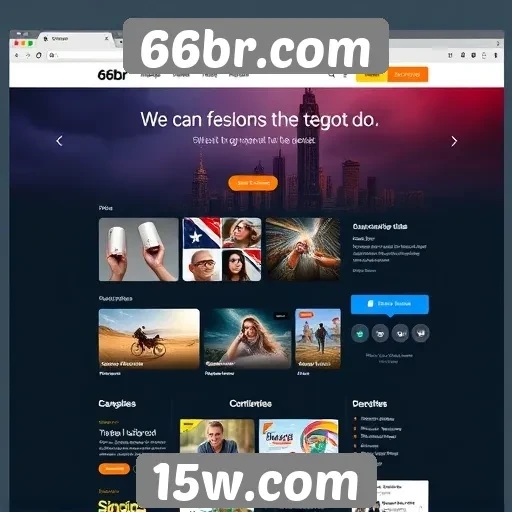 A evolução da interface do usuário no site 66br.com